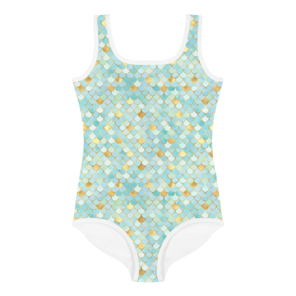 Kids Swimsuit- Mermaid Cyan