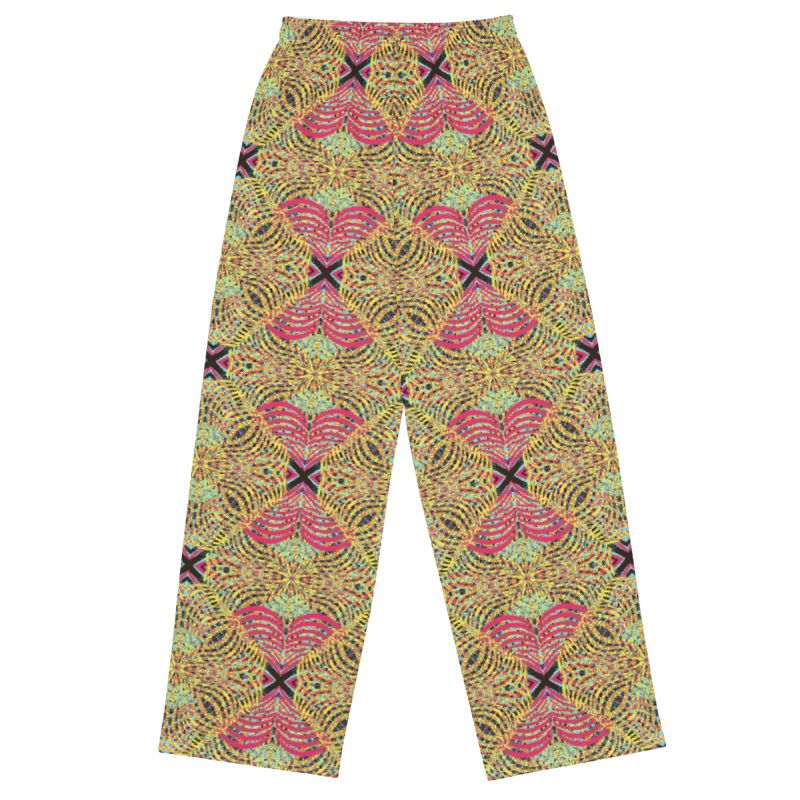 unisex wide-leg pants- Mandala chic VI