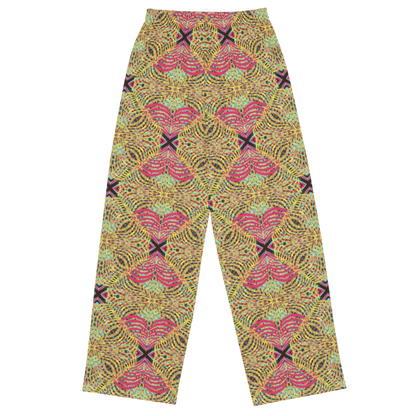 unisex wide-leg pants- Mandala chic VI