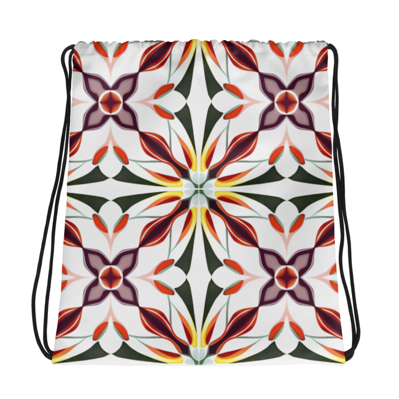 Drawstring bag- Colorful Majolica I