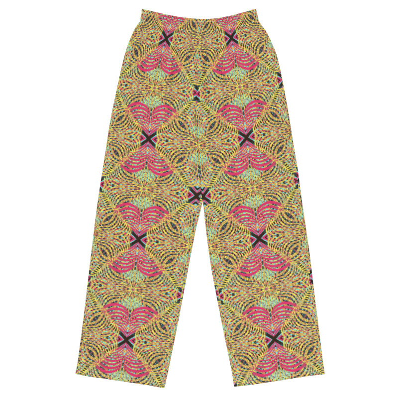 unisex wide-leg pants- Mandala chic VI