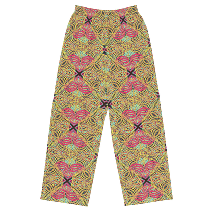 unisex wide-leg pants- Mandala chic VI