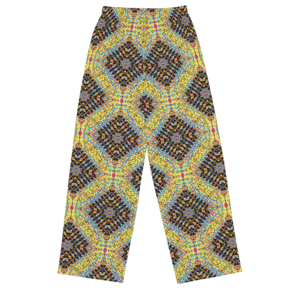 unisex wide-leg pants- Mandala chic VII