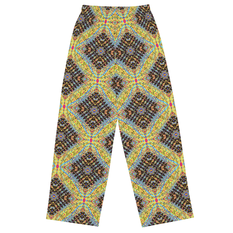 unisex wide-leg pants- Mandala chic VII