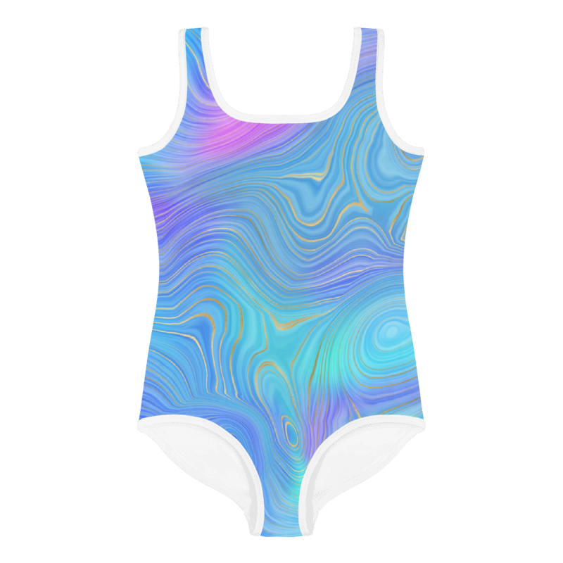 Kids Swimsuit- Rainbow Blue