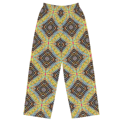 unisex wide-leg pants- Mandala chic VII