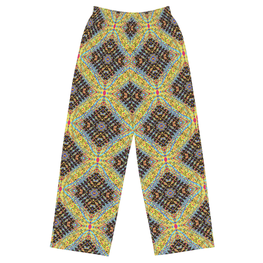 unisex wide-leg pants- Mandala chic VII