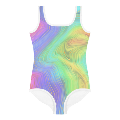 Kids Swimsuit- Rainbow Yellow