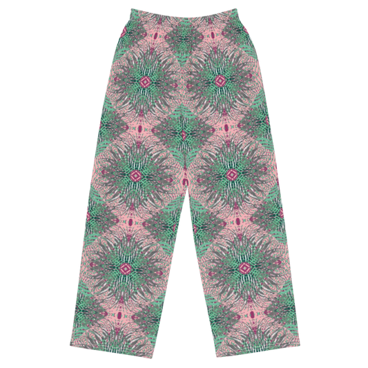 unisex wide-leg pants- Mandala chic VIII