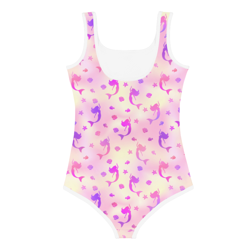 Kids Swimsuit- Mermaid Pink and Blue
