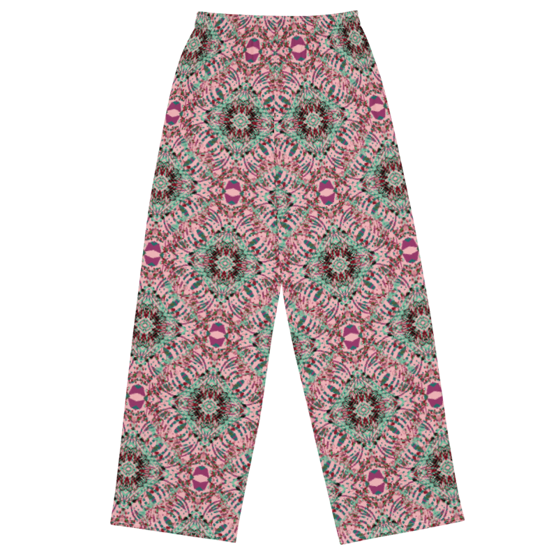 unisex wide-leg pants- Mandala chic IX