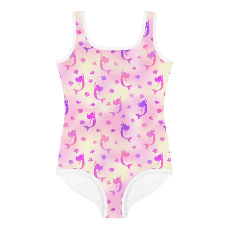 Kids Swimsuit- Mermaid Pink and Blue