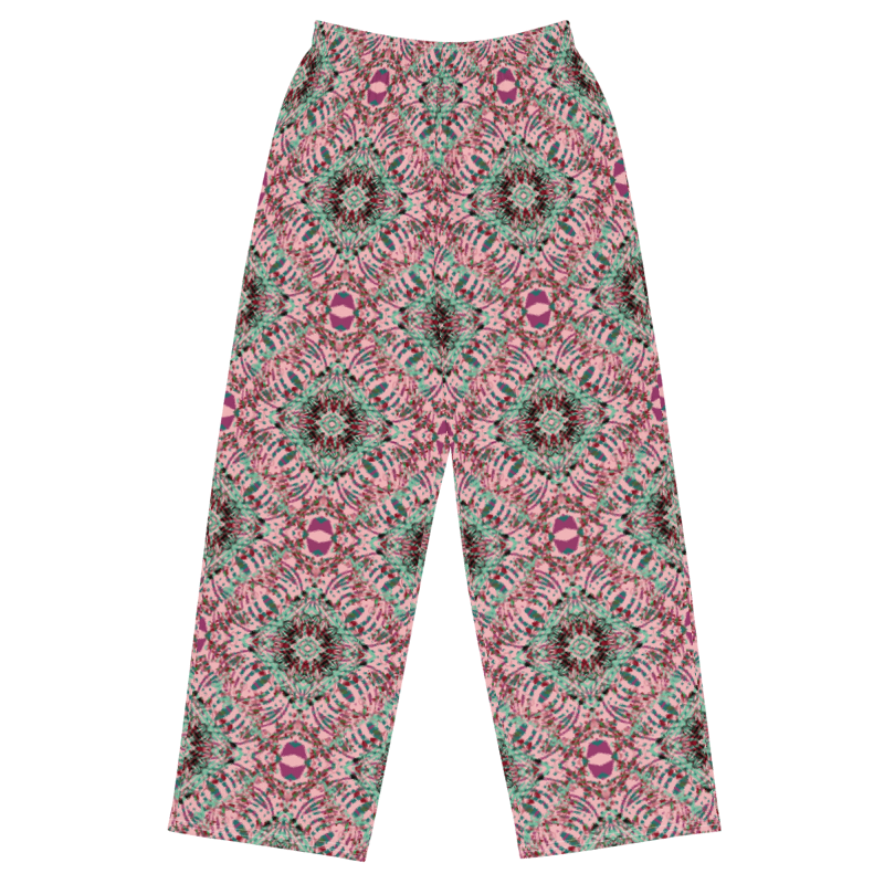 unisex wide-leg pants- Mandala chic IX