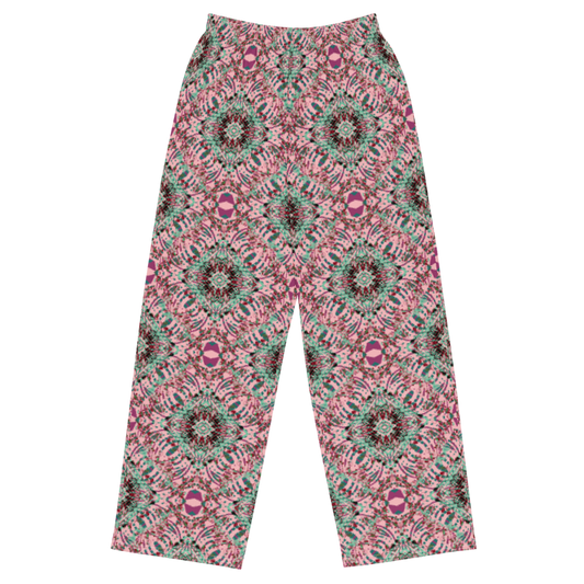 unisex wide-leg pants- Mandala chic IX