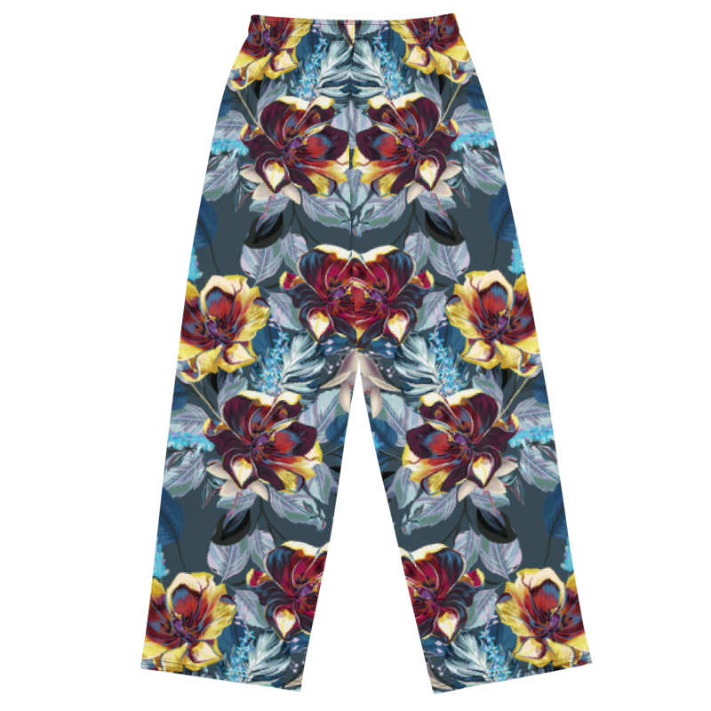 unisex wide-leg pants- TULIP FLOWERS