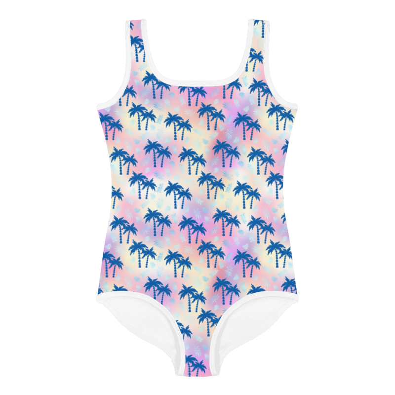 Kids Swimsuit- Summer Palm trees