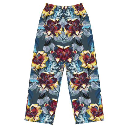 unisex wide-leg pants- TULIP FLOWERS
