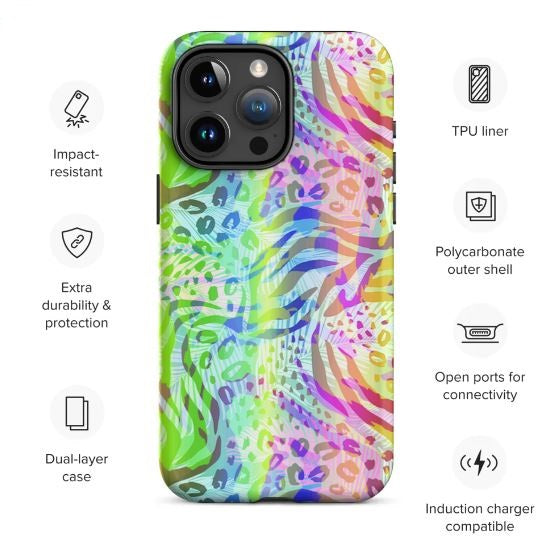 Tough Case for iPhone®- Animal Print Pattern II