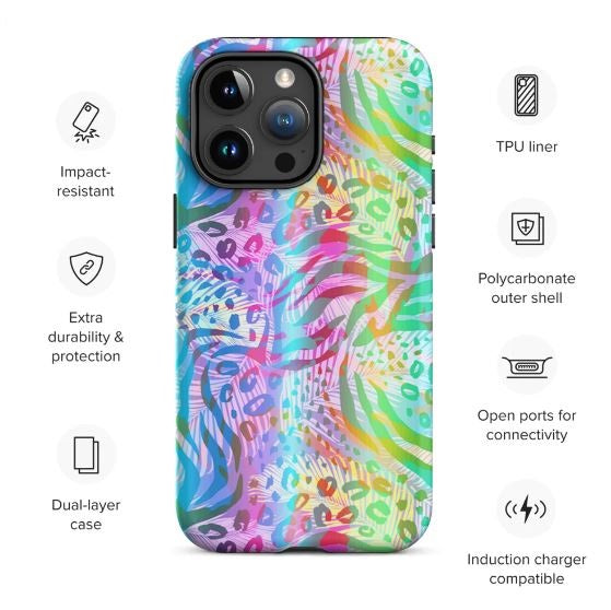 Tough Case for iPhone®- Animal Pattern 04