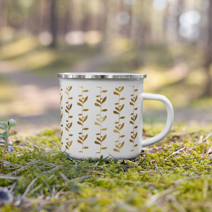 Enamel Mug- Golden Pattern I