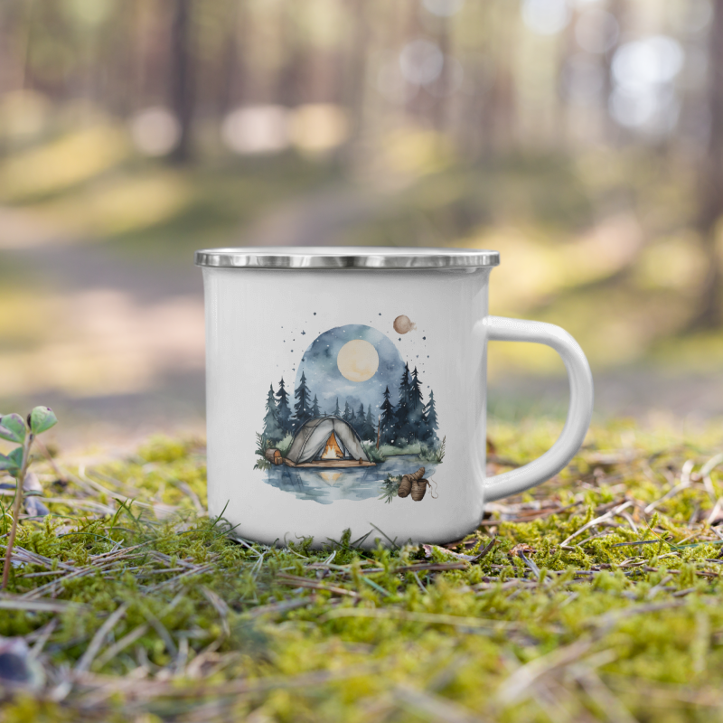 Enamel Mug- Summer Camping III