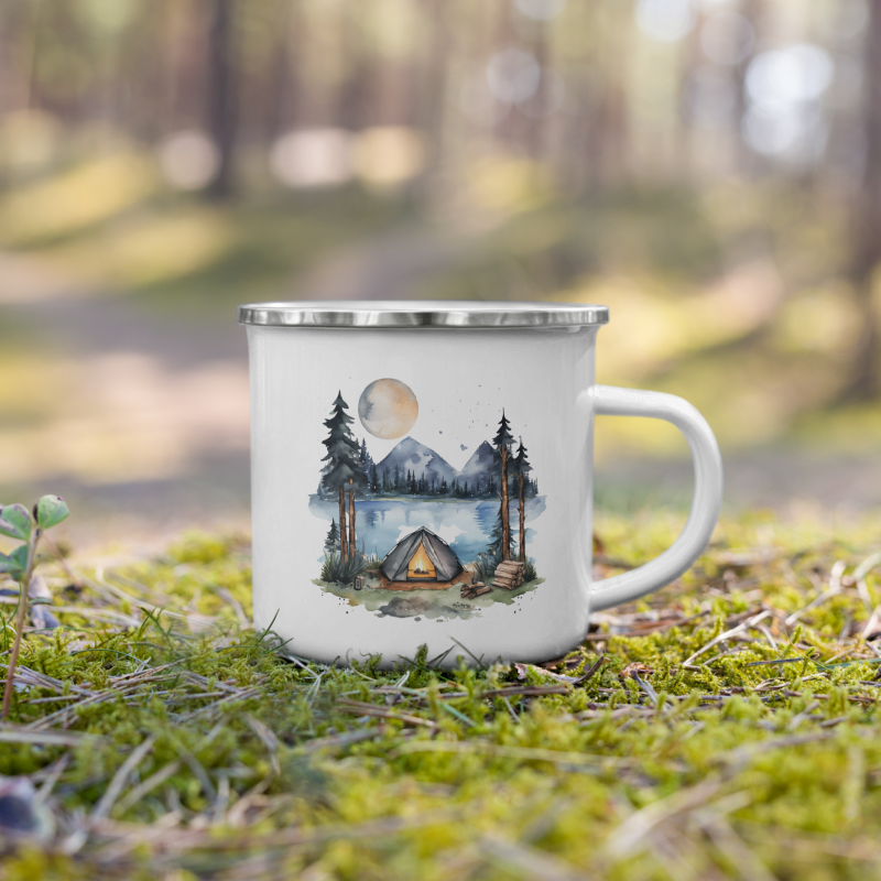 Enamel Mug- Summer Camping IV