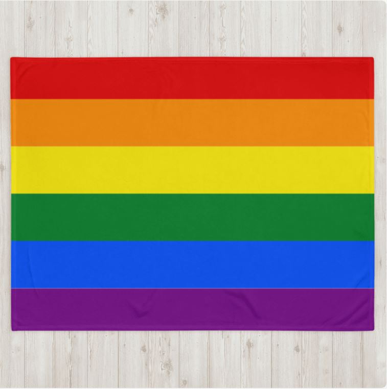 Throw Blanket- Rainbow(60inch x 80inch)