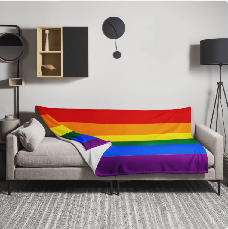 Throw Blanket- Rainbow(60inch x 80inch)