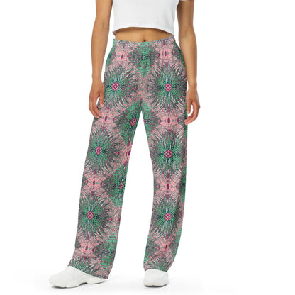 unisex wide-leg pants- Mandala chic VIII