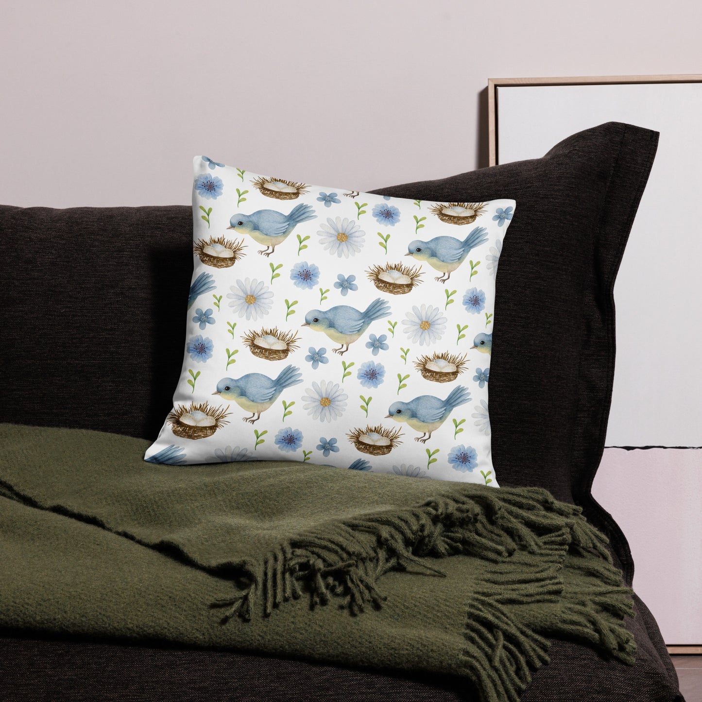 Pillow Case- Birds