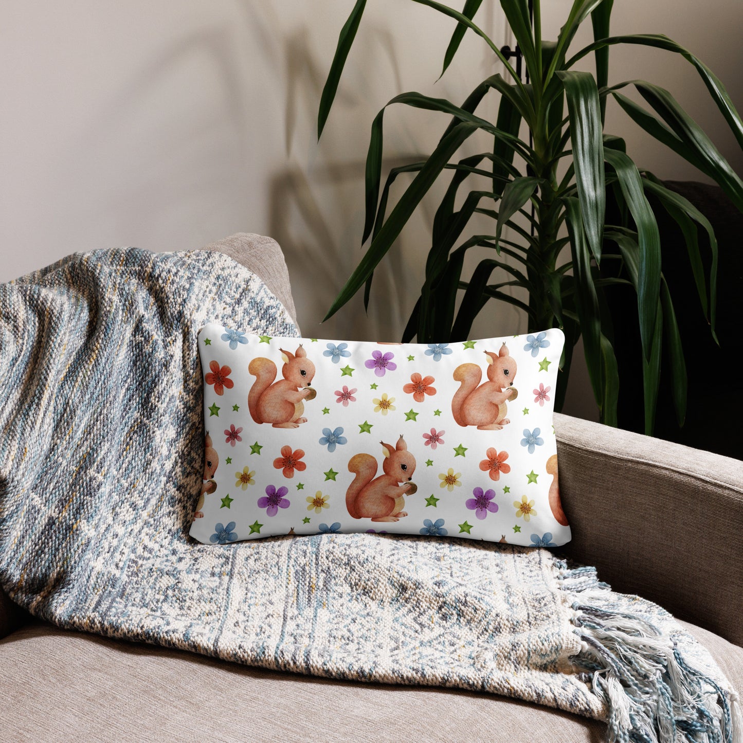 Pillow Case- Squirrels