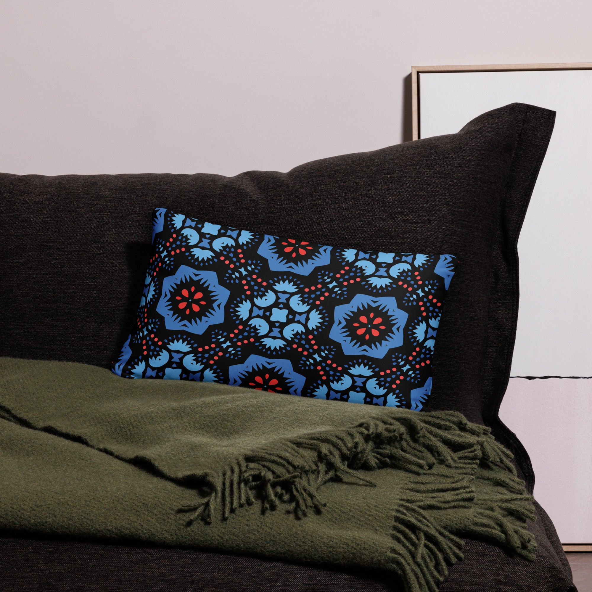 Pillow Case- Floral Geometric