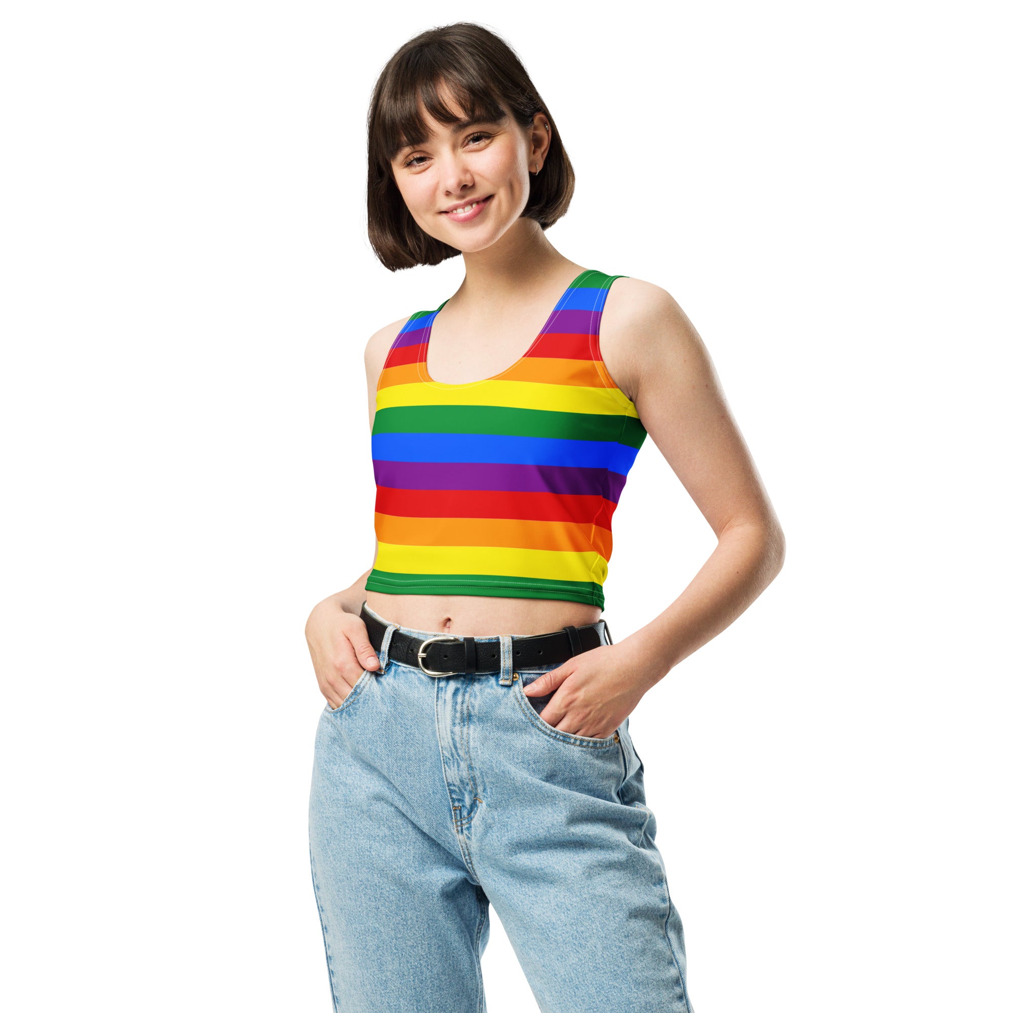 Crop Top- Rainbow