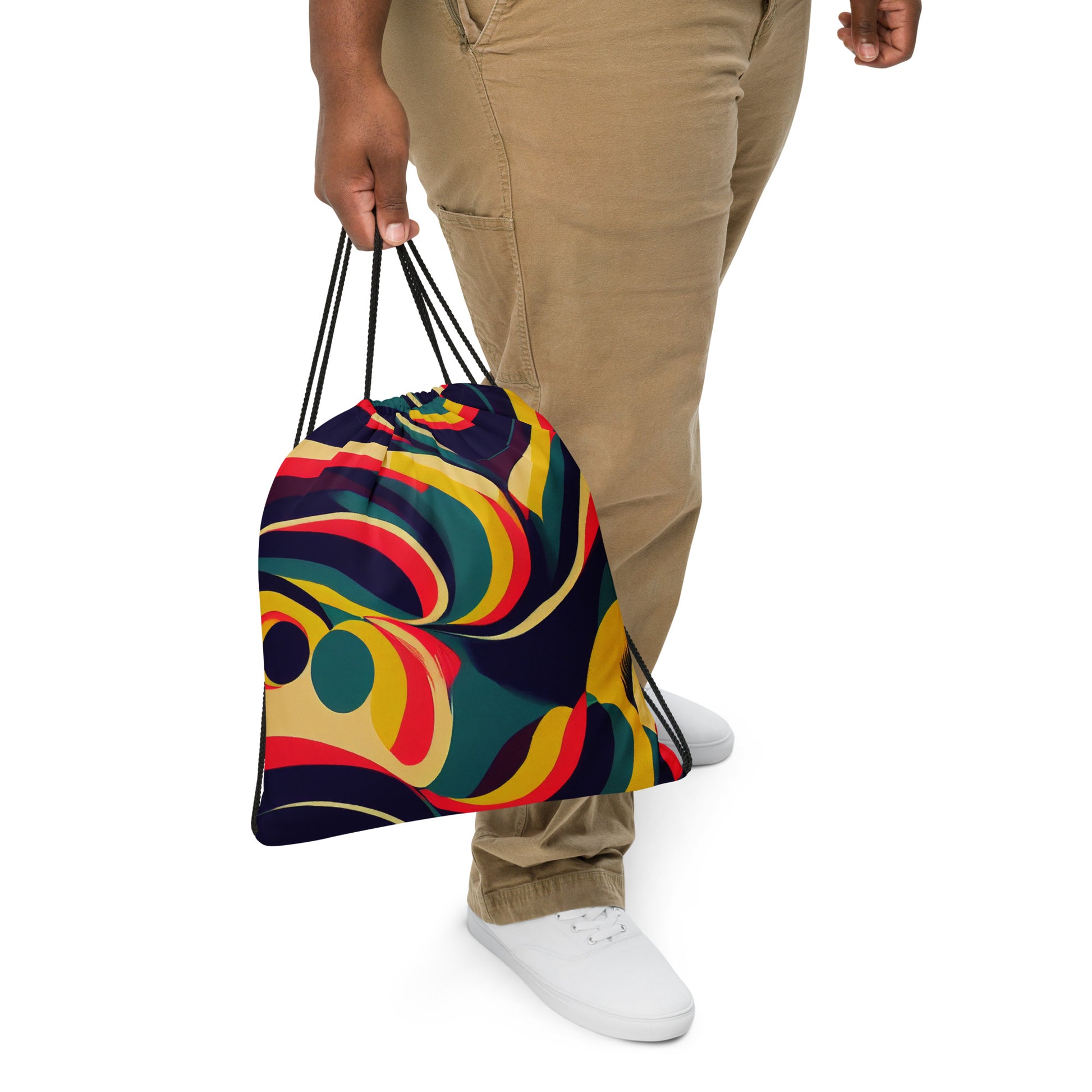 Drawstring bag- Abstract Pattern 04