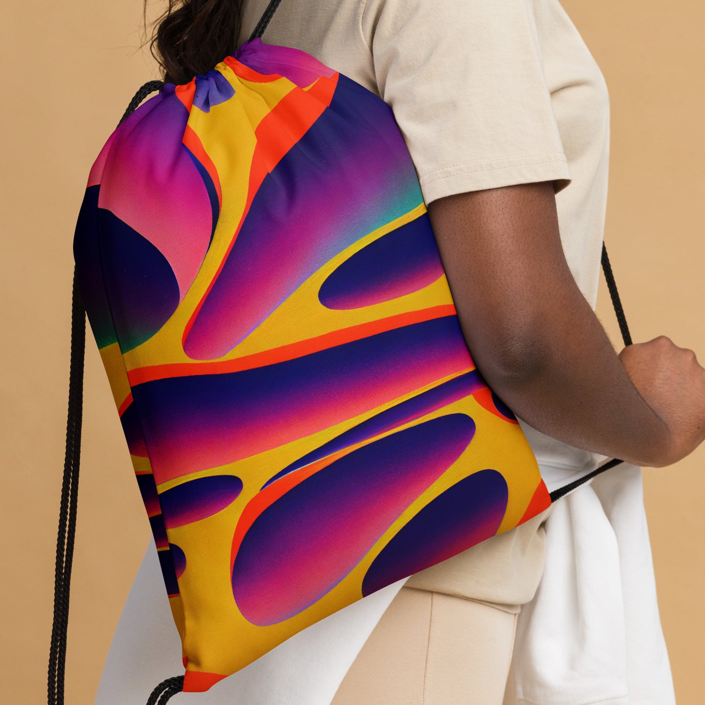 Drawstring bag- Abstract Pattern 04