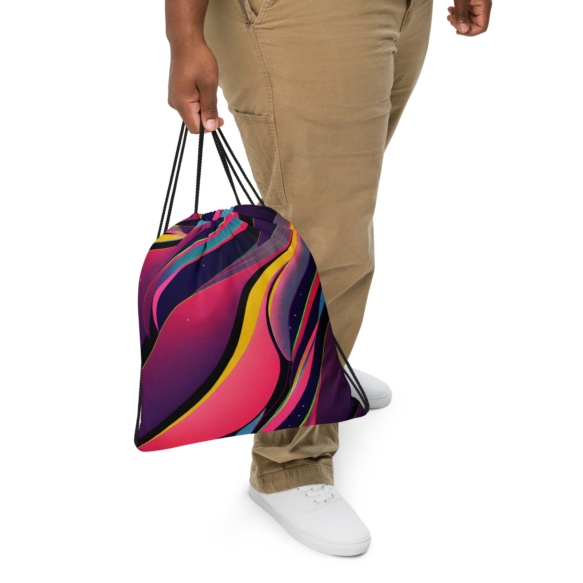 Drawstring bag- Abstract Pattern 07