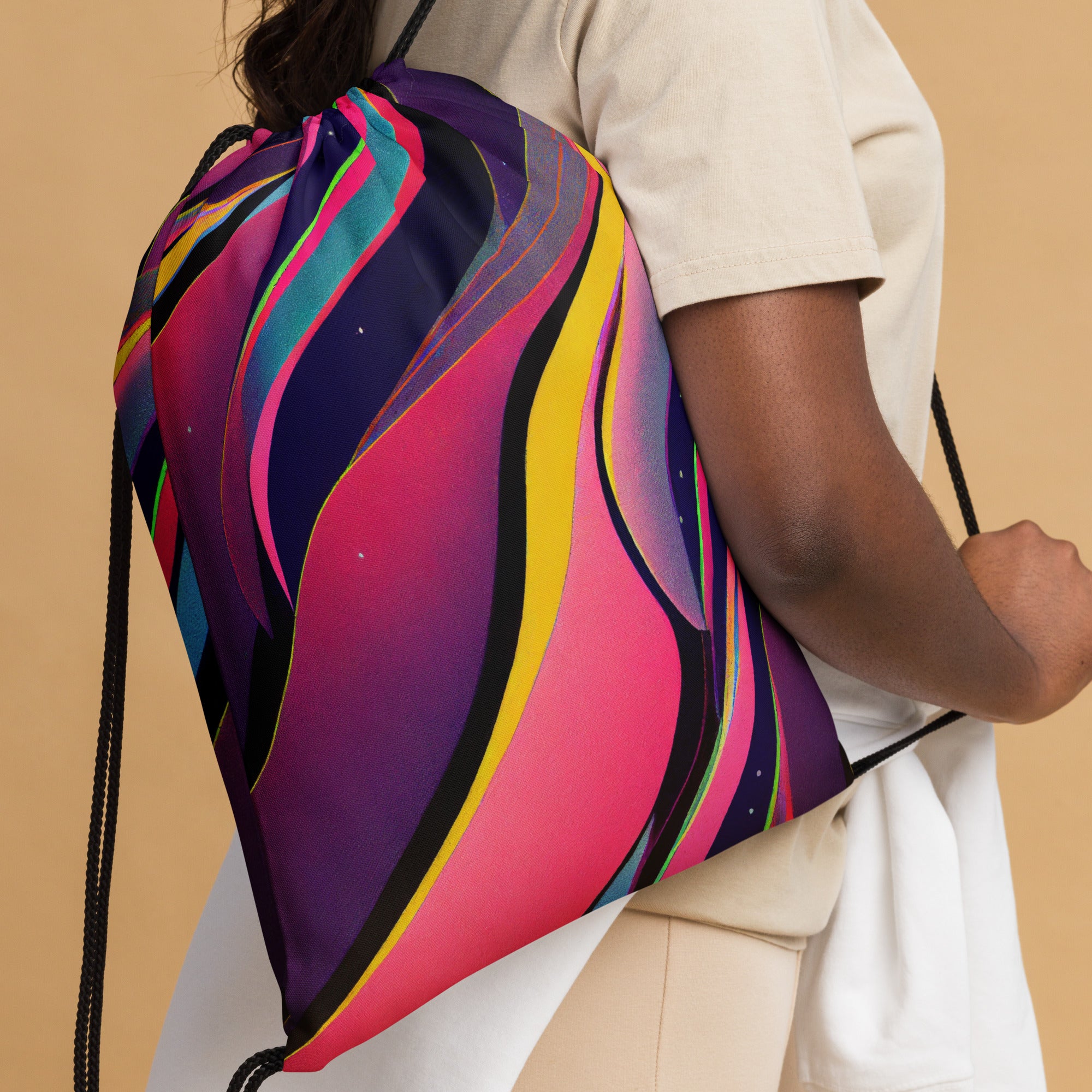 Drawstring bag- Abstract Pattern 06