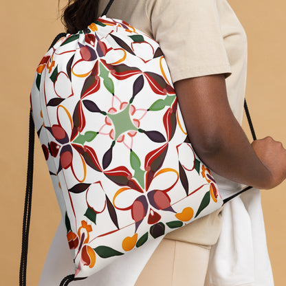 Drawstring bag- Colorful Majolica 04