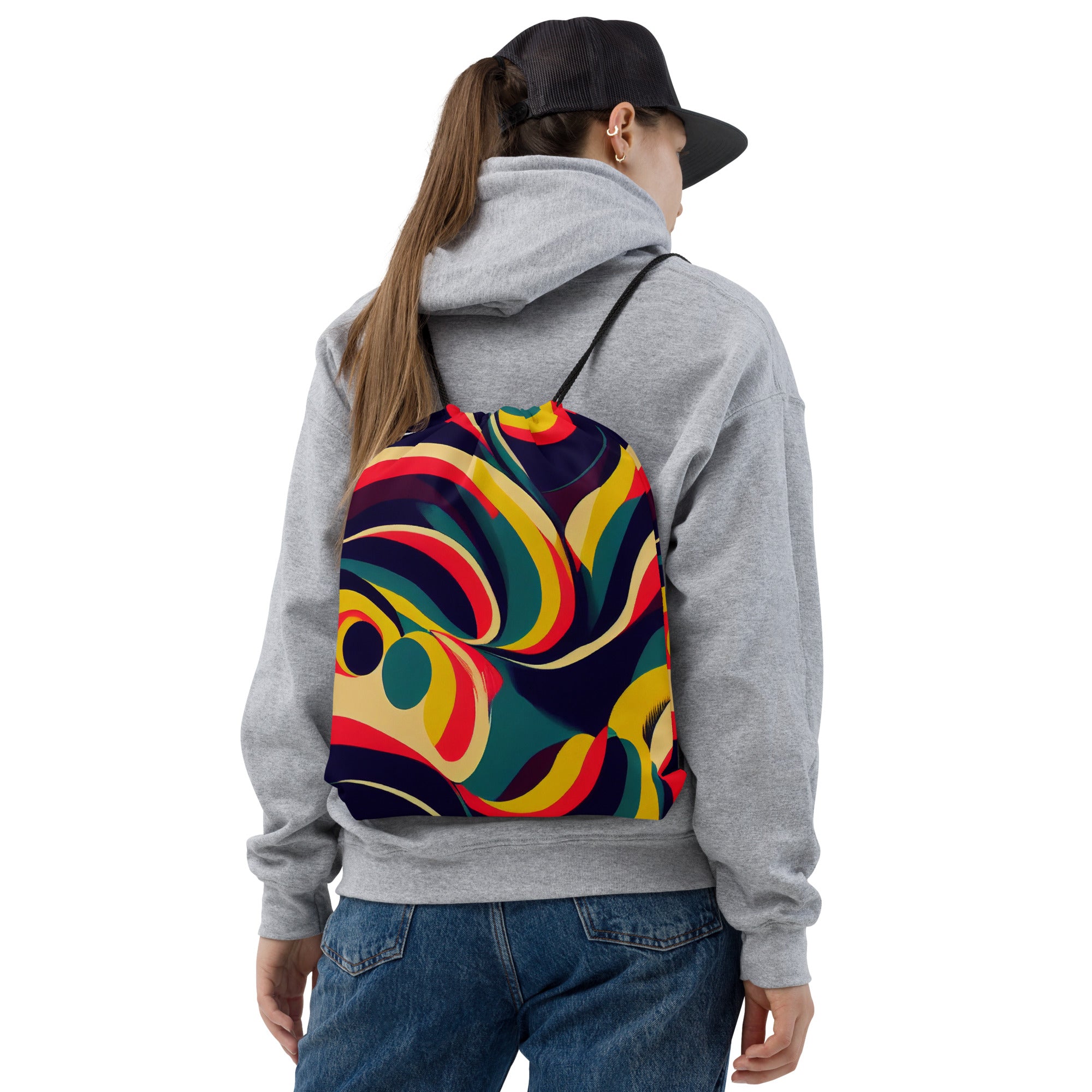 Drawstring bag- Abstract Pattern 02