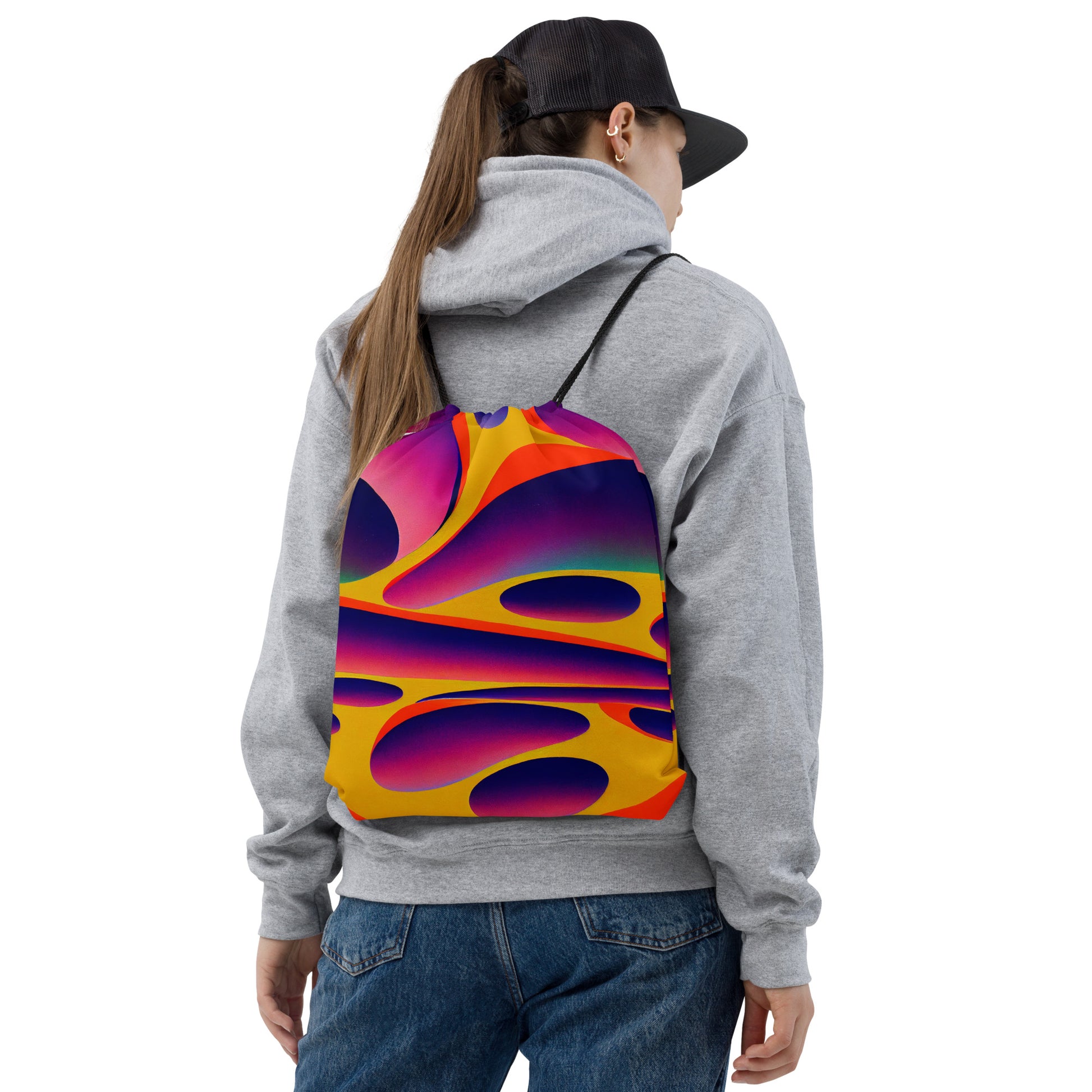 Drawstring bag- Abstract Pattern 03