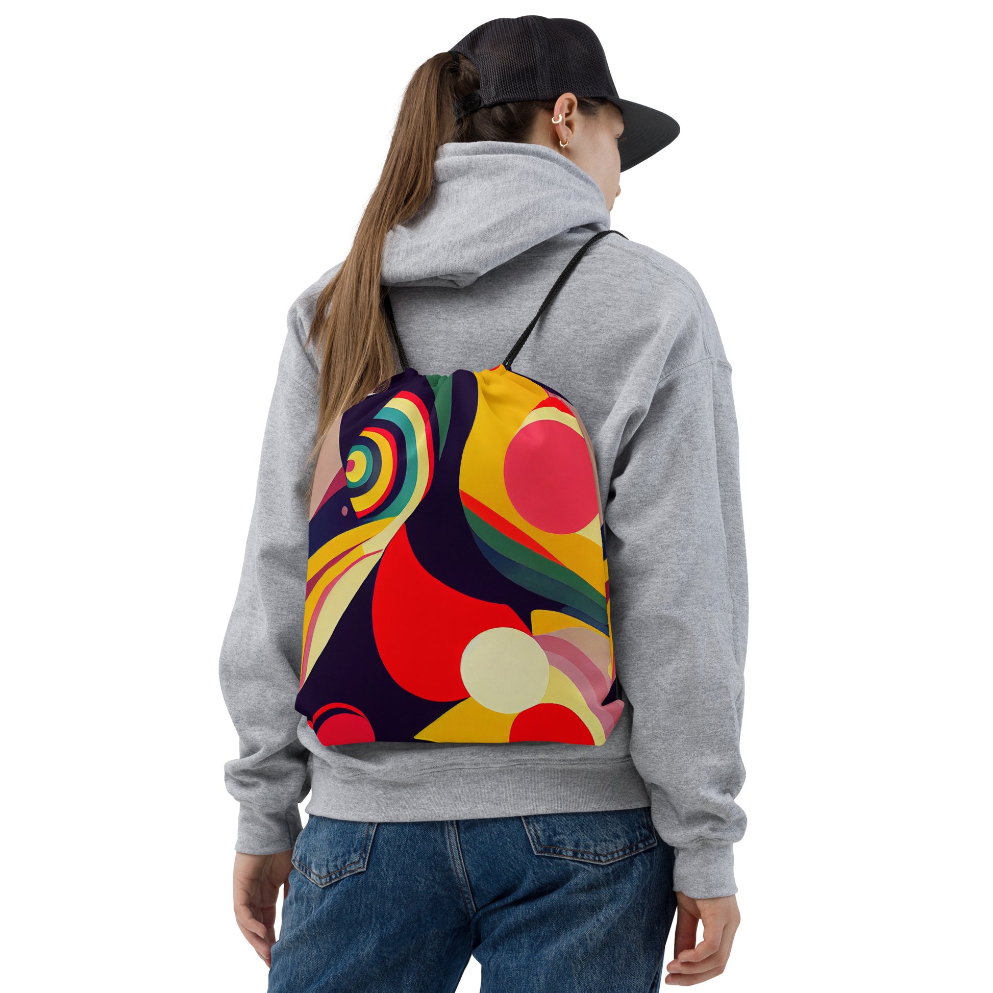 Drawstring bag- Abstract Pattern 04