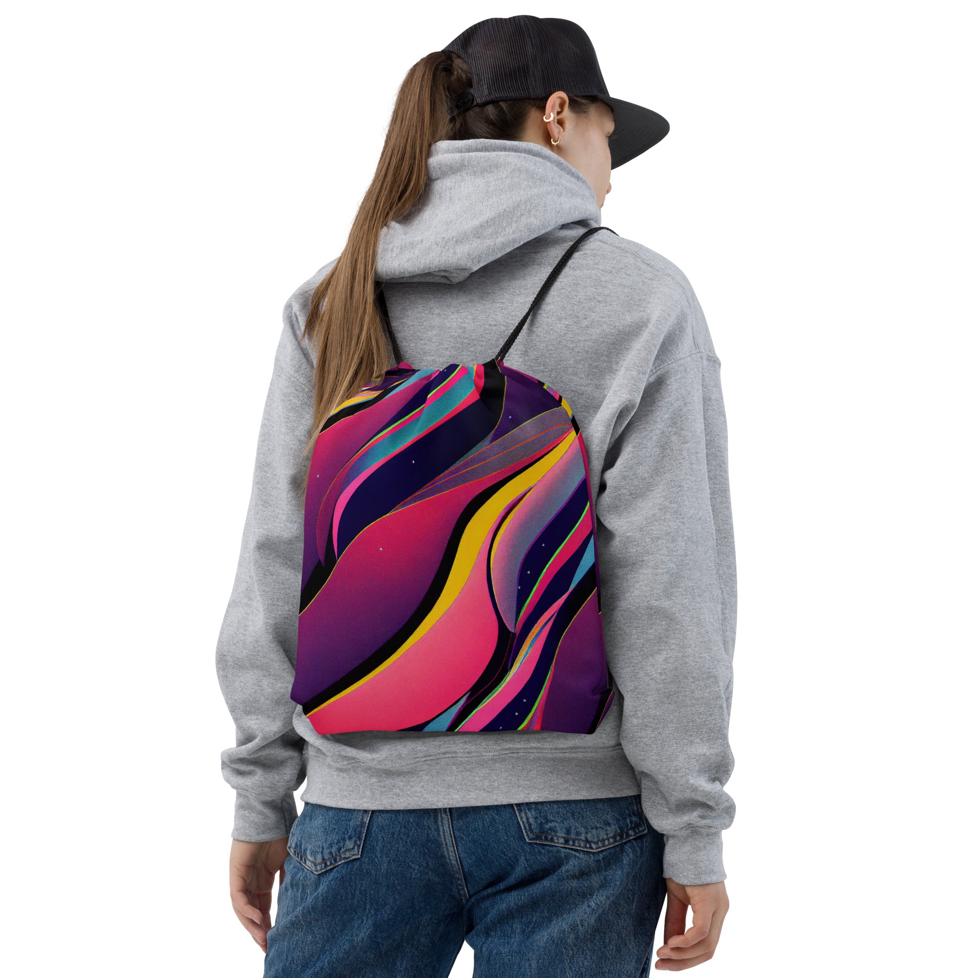 Drawstring bag- Abstract Pattern 05