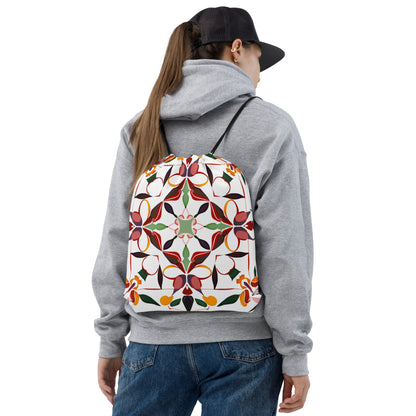 Drawstring bag- Colorful Majolica 03