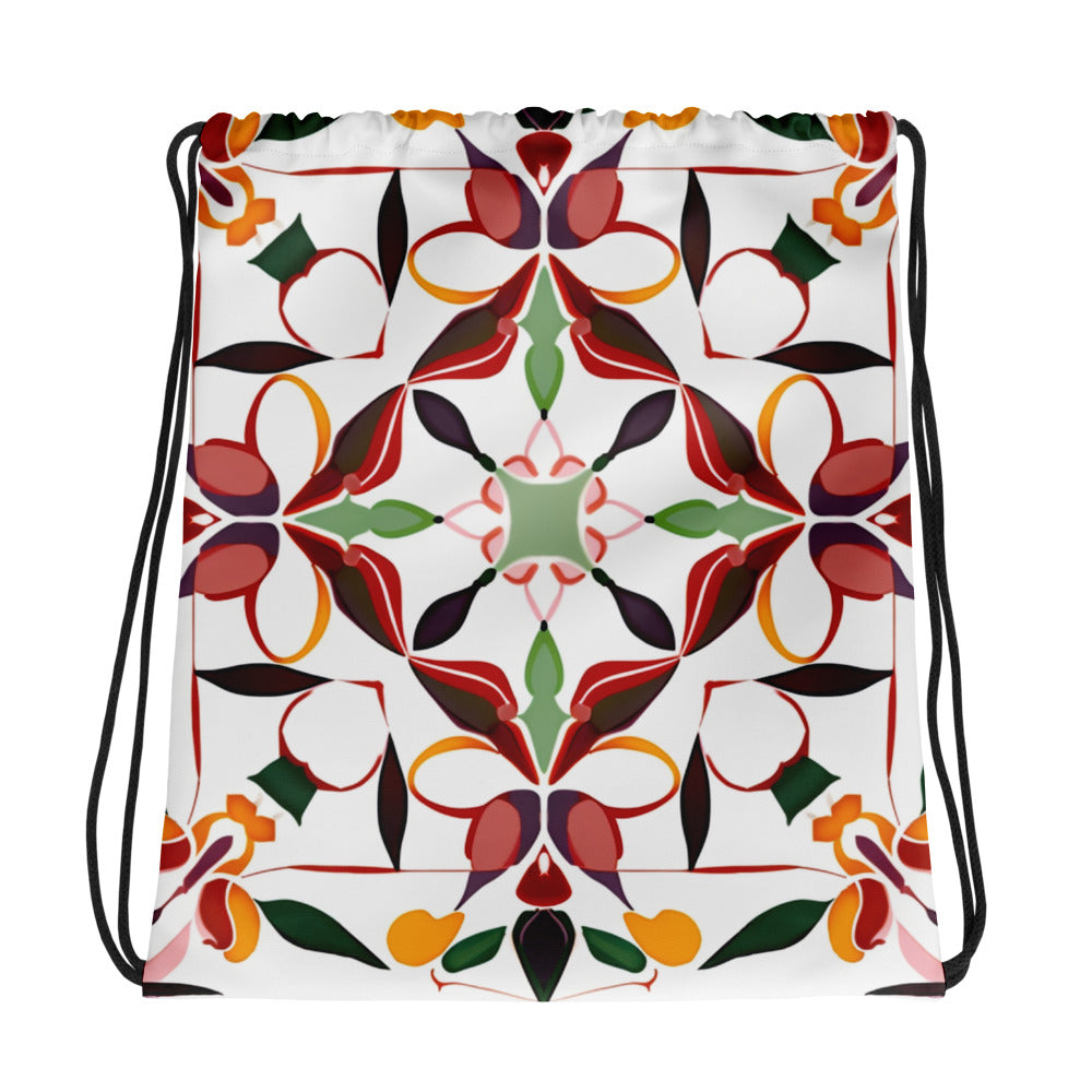 Drawstring bag- Colorful Majolica 02