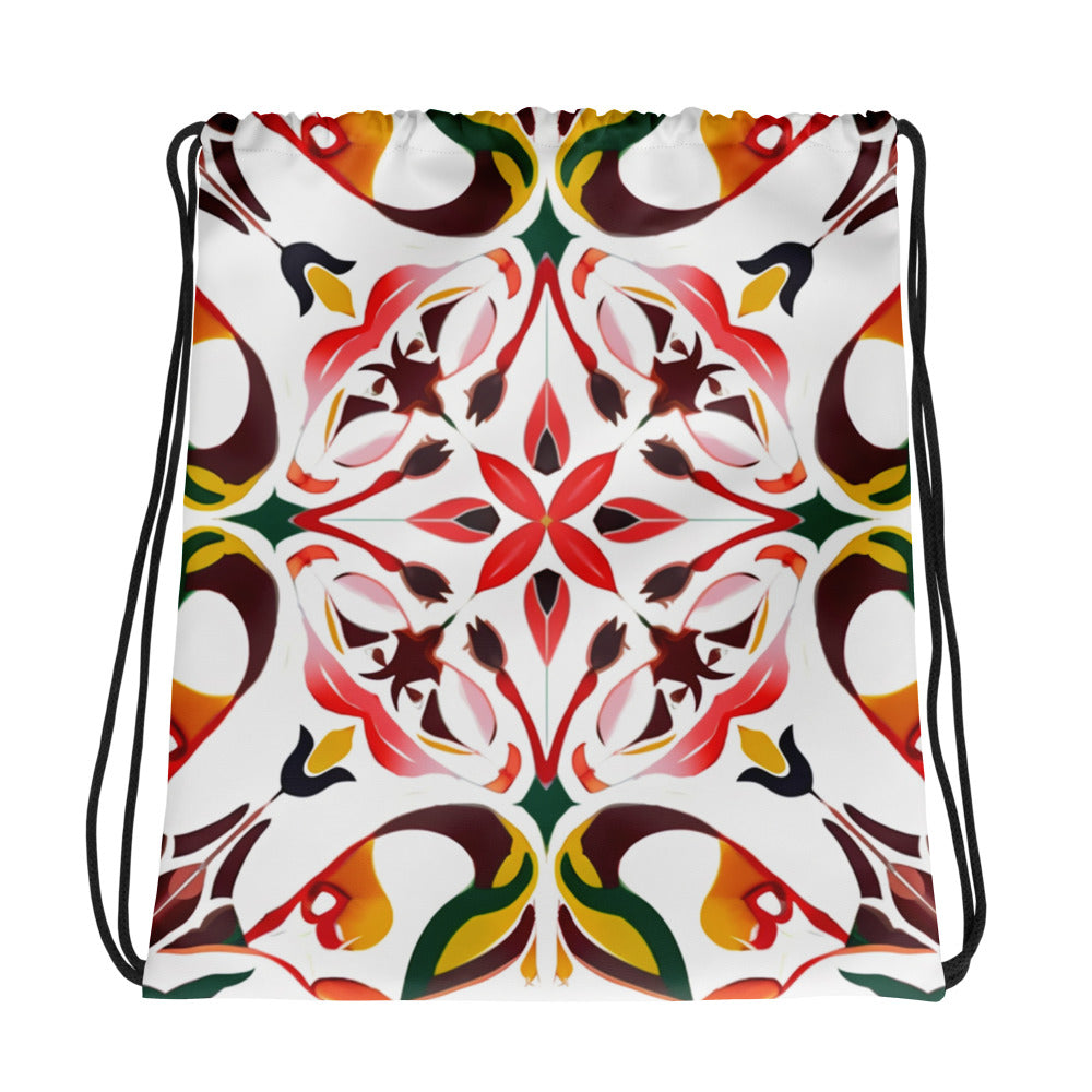 Drawstring bag- Colorful Majolica 03