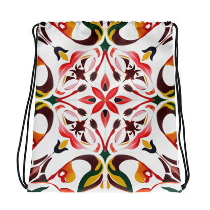 Drawstring bag- Colorful Majolica 03