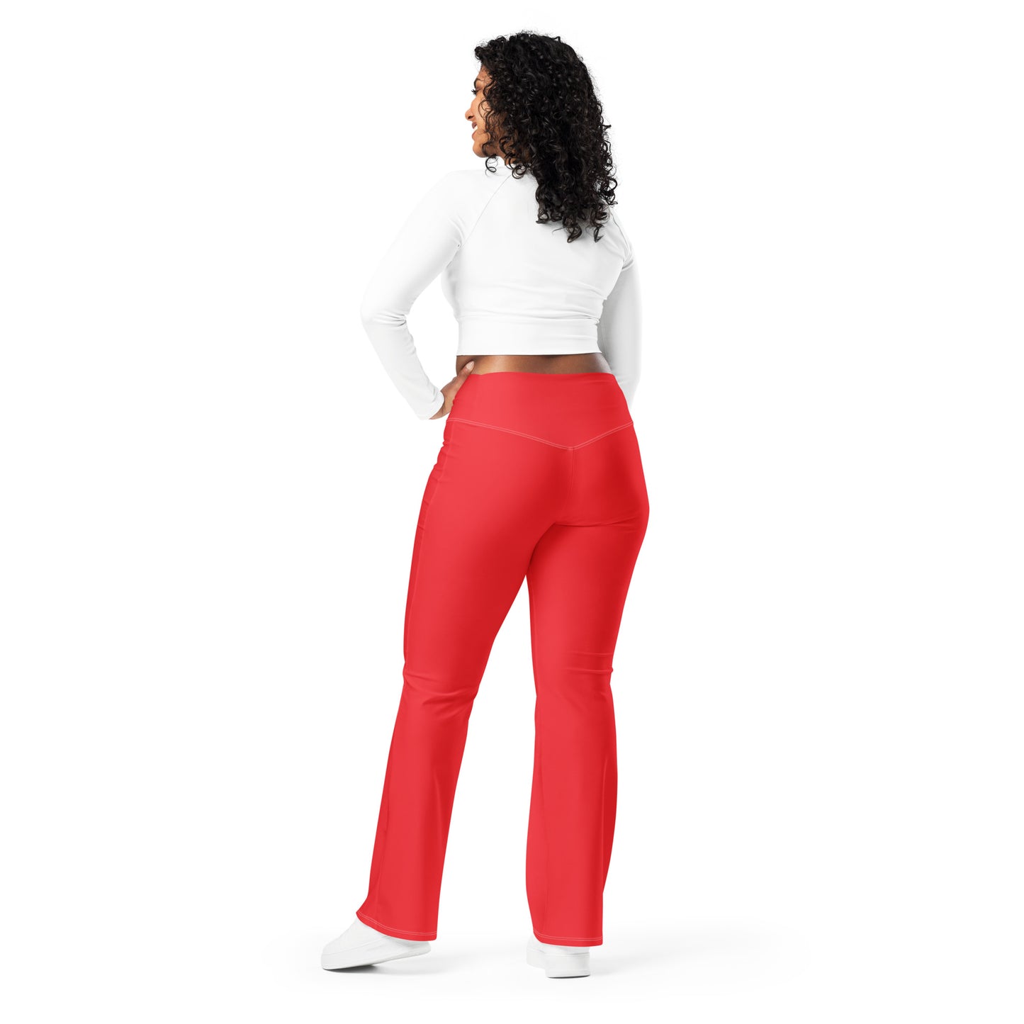 Flare leggings- Red