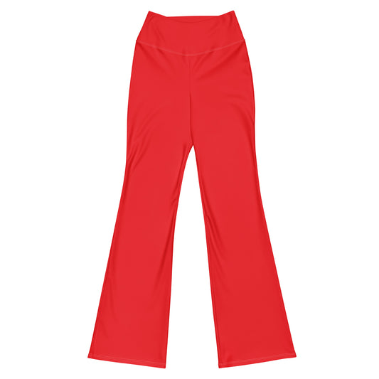 Flare leggings- Red