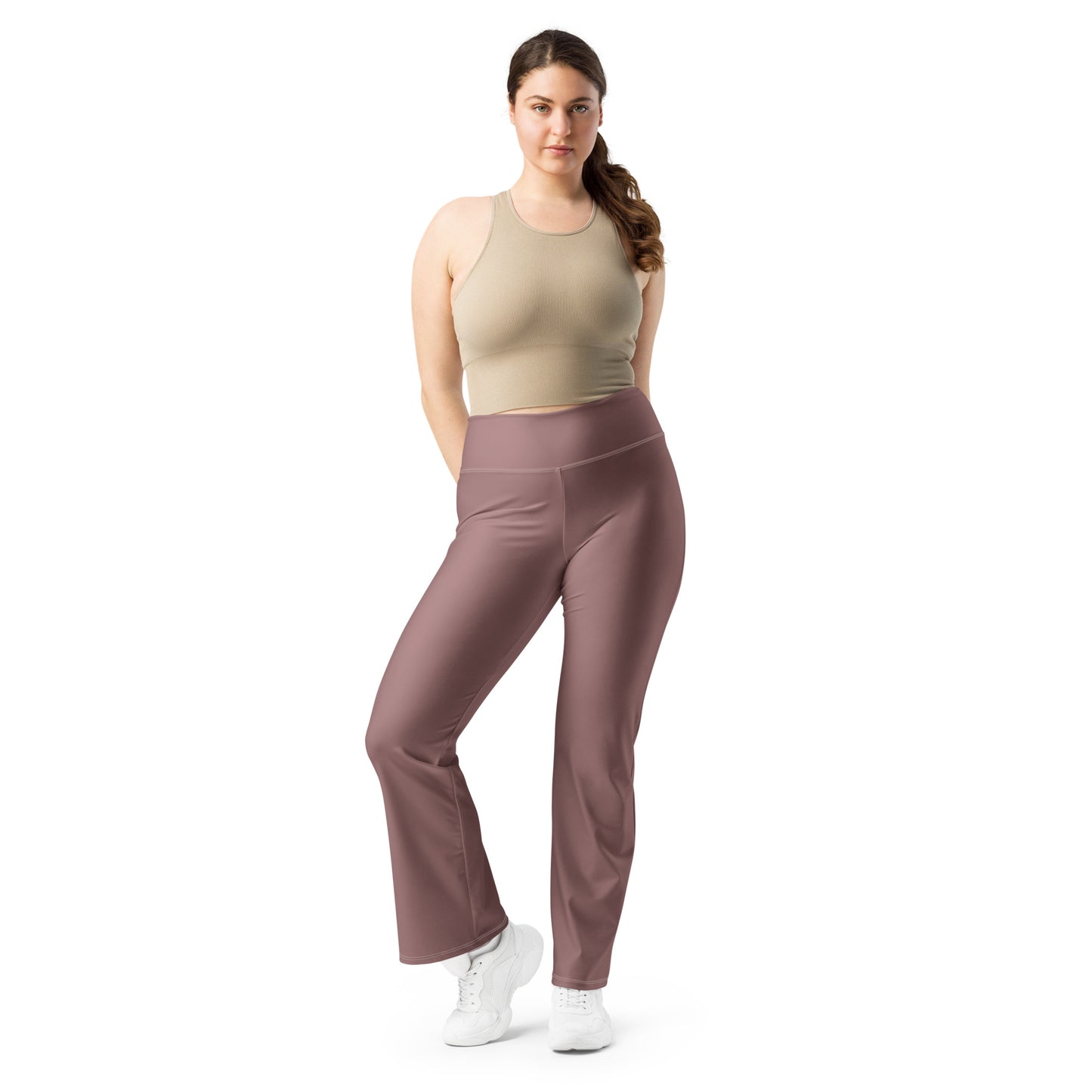 Flare leggings- Light Wood