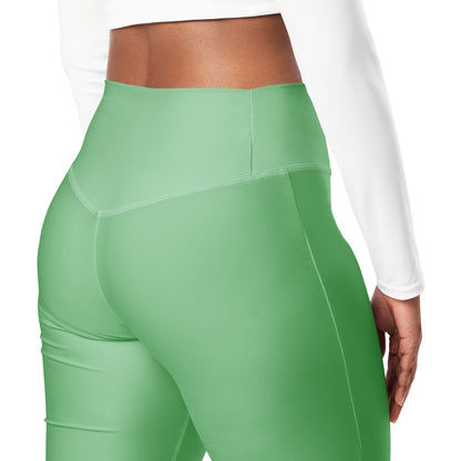 Flare leggings- Bay Leaf